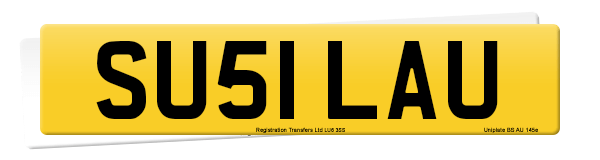Registration number SU51 LAU